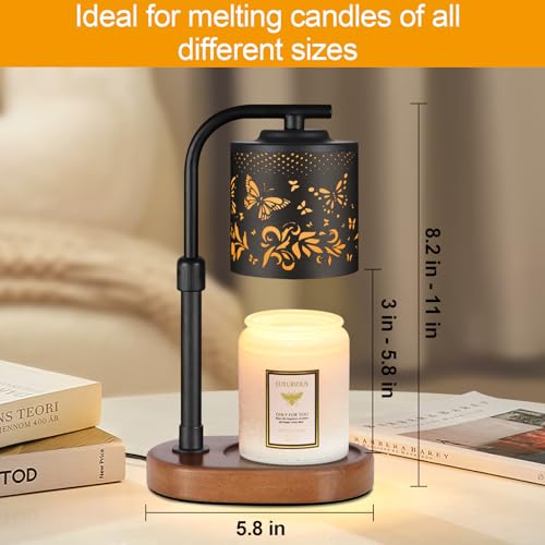 kobodon Candle Warmer Lamp with Timer,Birthday Gifts for Women Mom,Adjustable Height for Scented Jar Candles,Electric Cand...