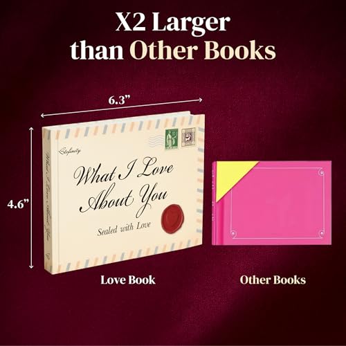 STOFINITY What I Love About You Book - Fill in The Blank Love Book for Couples, Personalized Sentimental Gifts for Boyfrie...