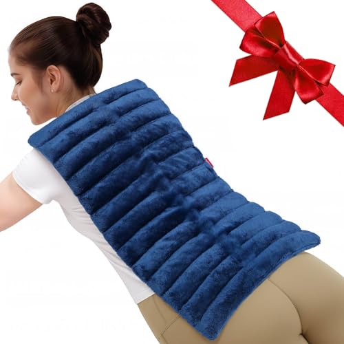 Comfytemp Large Microwave Heating Pad for Sciatica, Back Pain Relief, Period Cramps, 12x22 3.6LB Moist Microwavable Heatin...