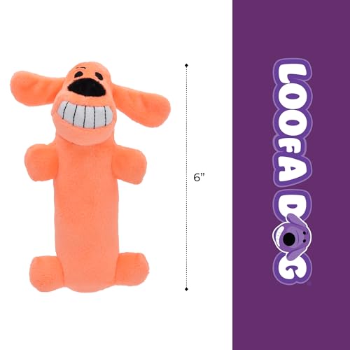 Multipet Original Loofa Dog Plush Toy - Squeaky Toy for All Dogs - Extra Soft Plush - Stuffed Animal Dog Toys for Playing...