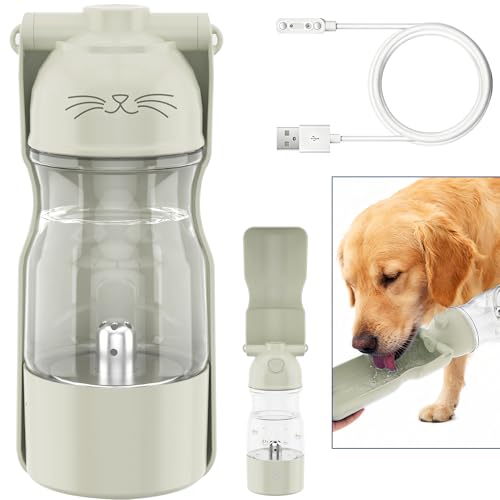 Amerisun Dog Water Bottle 12 oz Dog Water Bottle containing Reactive Oxygen Species/Ozone, Outdoor Travel Drinking Bowl, e...