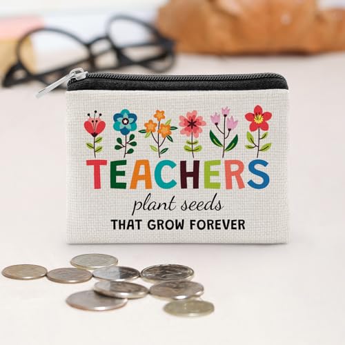 Teacher Appreciation Gifts for Women Best Teacher Gifts Coin Purse Thank You Gift for Teachers Daycare Teachers Gift Teach...