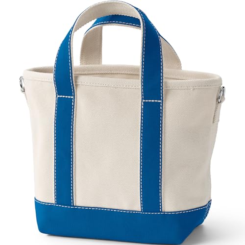Lands' End Open Top Canvas Tote Bag