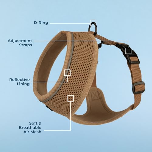 Best Pet Supplies Voyager Aerolite Adjustable No Pull Dog Harness with Reflective Stripes for Walking, Jogging, Heavy-Duty...