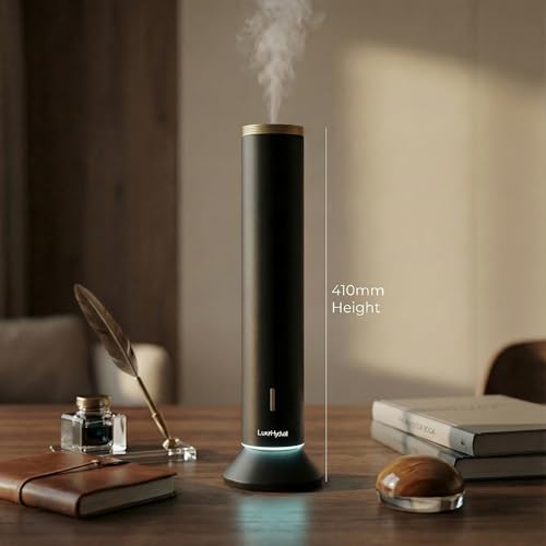 Waterless Essential Oil Diffuser – Smart App & Remote Control, 4000 Sq Ft Coverage, Quiet Aroma Diffuser for Large Room Ho...