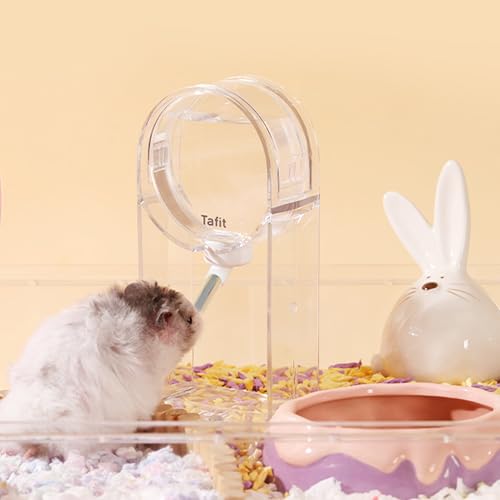 Tafit Small Animal Water Bottle, No-Drip Rollerball, Hanging, 5.3 oz, 150ml, for Hamsters, Mice, Rats, Gerbils