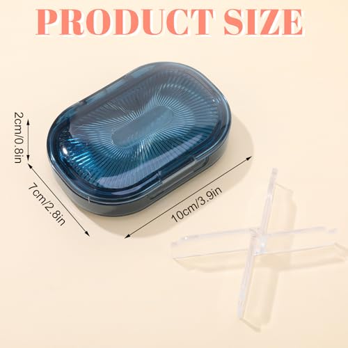 bomyarJr 4 Pcs Qtip Holder Hair Tie organizer Small Container Portable Travel Qtips Case Cotton Swab Holder Flosser Dispen...