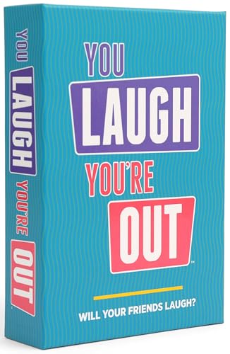 You Laugh You're Out [A Party Game with Hilarious Charades Family Card Games for Adults & Teens, 125 Prompt Cards Fun for ...