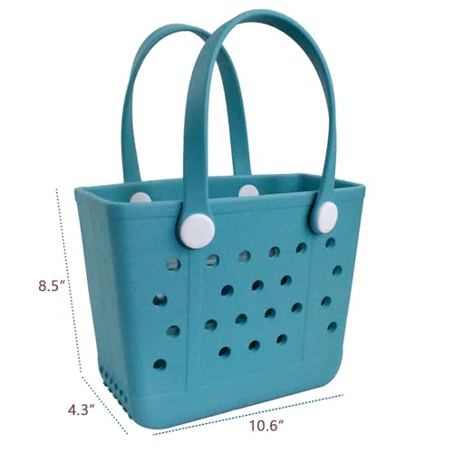 Addoklm Lightweight Extra large Rubber Beach Bag Small mini Tote Bag for Gym Waterproof medium Open Handbag for Pool Sports