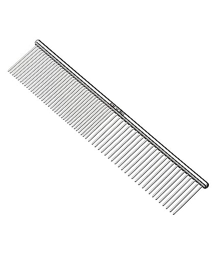 Andis 68550 Stainless Steel Pet Grooming Comb – Dematting Tool for Knots, Mats & Loose Hair Removal, 7.5-Inch, Professiona...