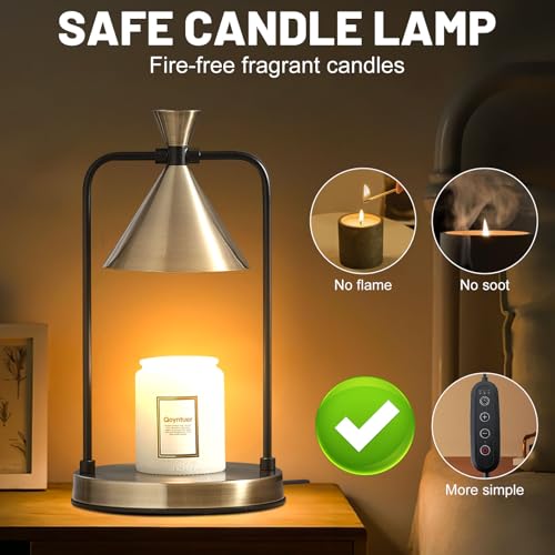 Qoyntuer Candle Warmer Lamp with Timer Dimmer, Birthday Gifts for Women Mom, House Warming Gifts New Home Room Decor, Plu...
