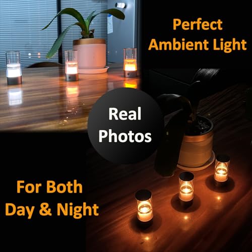 KAFIYA Improving Sleep Table-Night-Light to Relax Mood，Protect Eyes with Bedroom Dimmable-Light，Rechargeable Small Portabl...