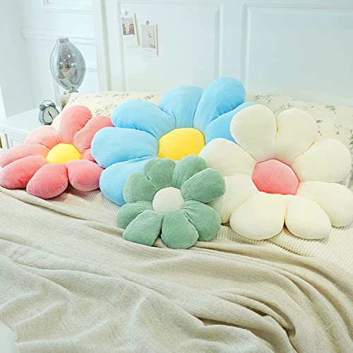 Flower Pillow Cute and Comfortable Floor Cushions Soft Fun Plant Throw Pillows Preppy Aesthetic Room Decor for Couch,Sofa,...
