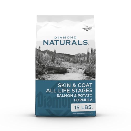 Diamond Naturals Skin & Coat Real Salmon and Potato Recipe Dry Dog Food with Protein, Superfoods, Probiotics and Essential...