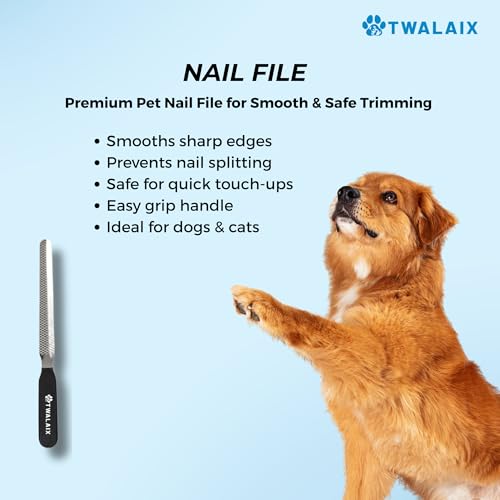 6 in 1 Pet Grooming Kit for Dogs & Cats - Deshedding Brush, Undercoat Rake, Slicker Brush, Nail Clipper, Nail File & Flea ...