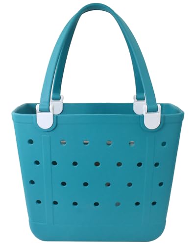 Addoklm Lightweight Extra large Rubber Beach Bag Small mini Tote Bag for Gym Waterproof medium Open Handbag for Pool Sports