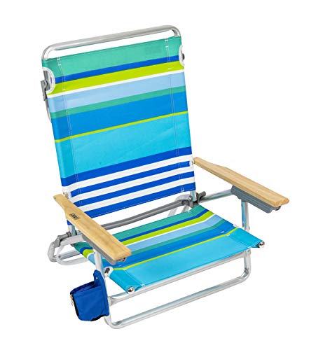 Rio Beach Classic 5-Position Lay-Flat Folding Beach Chair