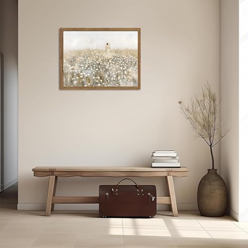 Framed Jesus and Lamb Wall Art, Carry You Home Lost sheep Canvas Print, Jesus Leaves the 99 Wall Decor, Christian Religiou...