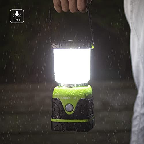 LE 1000LM Battery Powered LED Camping Lantern, Waterproof Tent Light with 4 Light Modes, Camping Essentials, Portable Lant...