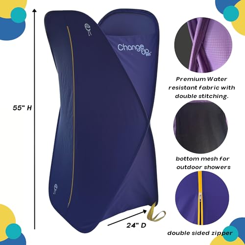 Change Up Kids Pop-Up Changing Tent 55 inch – Royal Purple Portable Privacy Pod for Kids | Lightweight, Easy-Fold Changing...