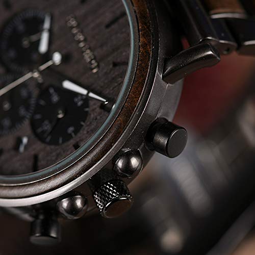 2win Engraved Wooden Watch for Boyfriend My MAN Fiancé Husband Customized Personalized Wood Watches for Men Birthday Anniv...