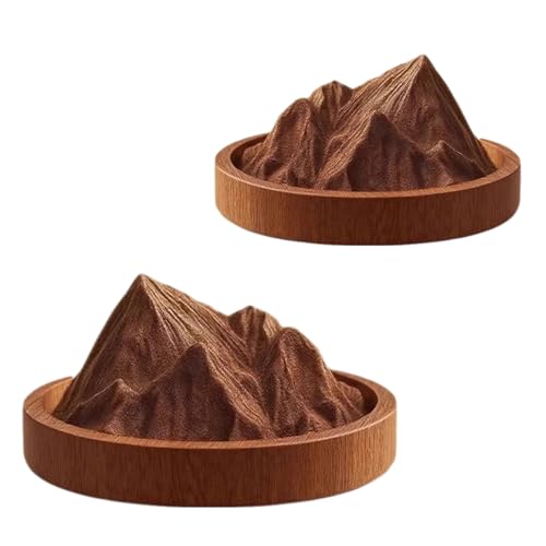 Nythriel 2 Pcs Essential Oil Diffuser for Car, Small Essential Oils Aromatherapy Diffusers Wood, Mini Portable Natural Boh...