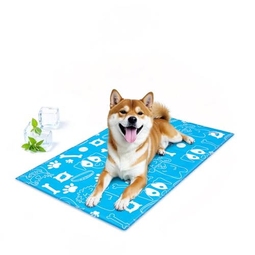 Ownpets Dog Cooling Mat, Large 39"x 23" Instant Cooling Pet Pad, Thickened Portable Pet Cool Pad for Dogs and Cats, Leakpr...