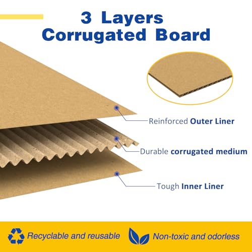 EZALFTIN 30 Pack 8x6x4 inches Small Shipping Boxes Brown Corrugated Cardboard Boxes for Packing, Mailing, Moving, Business