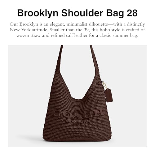 COACH Brooklyn Shoulder Bag 28 in Straw
