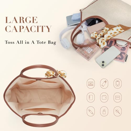 Missnine Beach Bags for Women Large Straw Tote Raffia Woven Shoulder Bag Sand-Proof for Beach Summer Vacation Travel