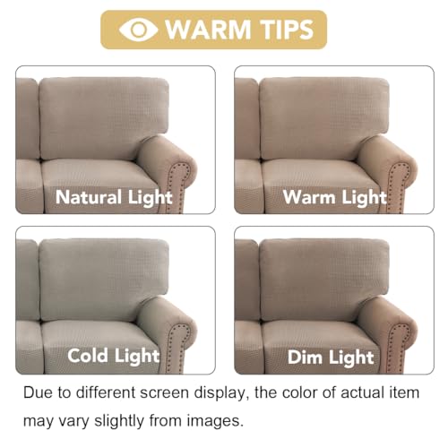 H.VERSAILTEX Multi-Pieces Sofa Covers Stretch Couch Covers Form Fitted Seats and Back Cushions Covers (3 Seat Covers Plus ...