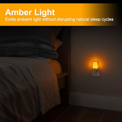 GE Sleeplite Night Lights Plug Into Wall, Dusk to Dawn Sensor, Ambient Lighting, Sleep Aid, Bathroom Décor, LED Lights for...