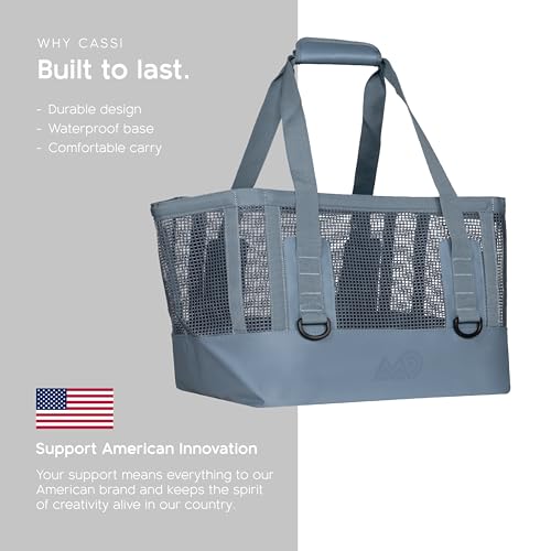 MISSION Boat Gear CASSI Heavy-Duty Outdoor Tote and Waterproof Marine-Grade Mesh Boat Bags