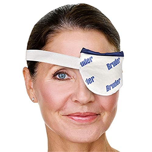 Bruder Moist Heat Eye Compress | Single Eye | Microwave Activated | Fast Acting and Effective Relief for Styes and Other E...