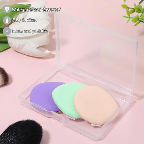 KALIONE 3-Piece Portable Travel Cotton Pad Holder - Bathroom Vanity Countertop Storage Organizer - Cotton Ball & Swab Disp...