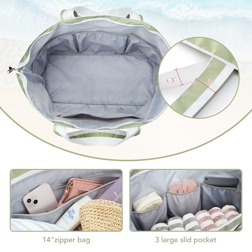 KALIDI 60L Extra Large Duffle Bag, Beach Tote Zipper Utility Oversized Weekender Carrier Travel Shopping Reusable Grocery Bag