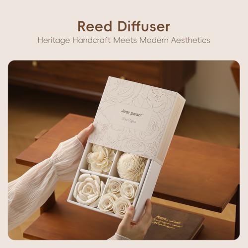 Flower Reed Diffuser Sola Wood Flowers Natural Material Aromatherapy Reed Decorative Aromatherapy Flower Refill Diffuser R...