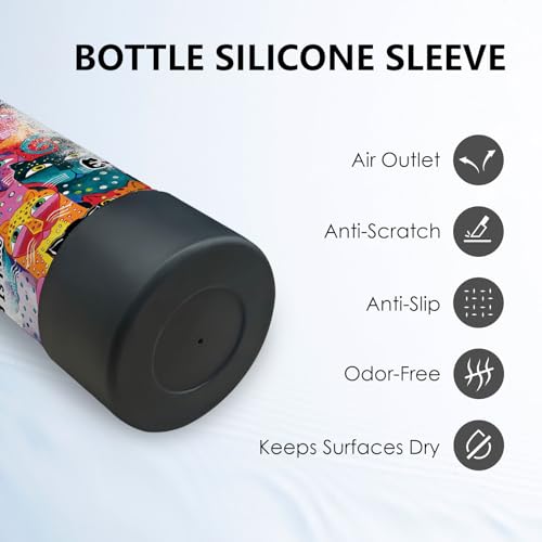 DUUV Cat Gifts for Women, 18 Oz Cat Water Bottle, Cats Lover Gifts for Birthday Christmas Thanksgiving, Cute Cats Thermos ...