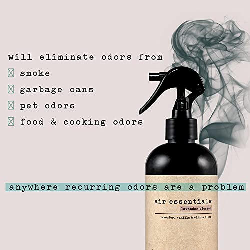 Air Essentials 12 oz Air Freshener & Odor Eliminator Spray - Neutralize Odors from Smoke, Pets, Food & Garbage in Homes, O...