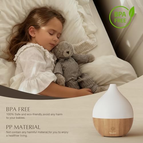 SALKING Essential Oil Diffuser, 100ml Small Aromatherapy Diffuser with Auto Shut-Off Function, Ultrasonic Diffusers for Es...