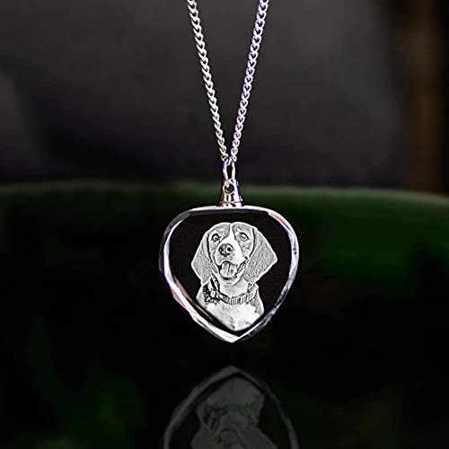 ArtPix 3D Crystal Photo, Personalized Necklace Gift, Custom Mothers Day Gifts for Mom, Women, Wife