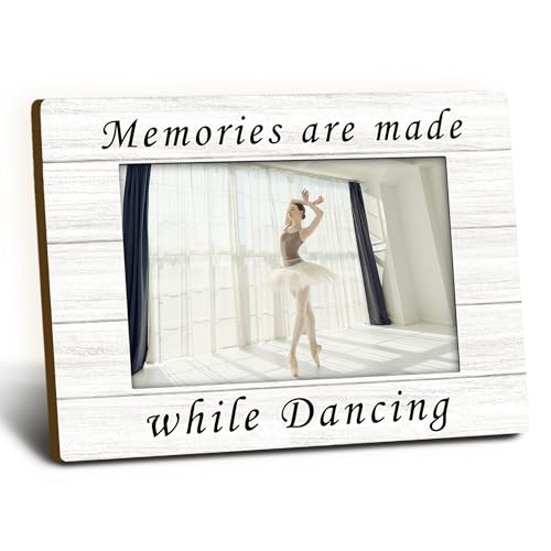 Foyoulame Dance Picture Frame 4x6, Dance Recital Gifts Wooden Picture Frame, Ballerina Tap Recital Gifts for Dancer, Memor...