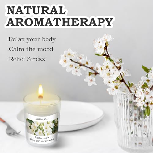 Scented Candles Gifts Set for Women and Men, Soy Wax Aromatherapy Candles 6 Pack Jar Candle for Birthday, Thanksgiving, Va...