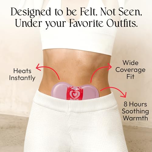 FOMIN PMS Relief Heat Patches (8 Pack) — Air-Activated Self-Heating Cramp Relief Patch, Drug-Free Period Pain Relief, 8-Ho...