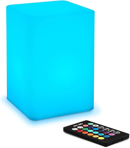 Mr.Go 6-inch Dimmable LED Night Light Mood Lamp for Kids and Adults - 16 RGB Colors - 8 Level Dimming - 4 Lighting Effects...