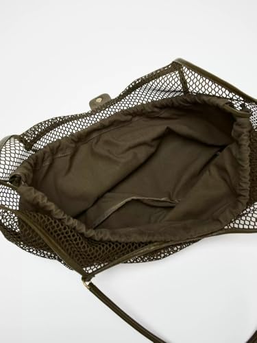 Large Mesh Hobo for Women Summer Beach Bag with Inner Bag Large Tote Elegant Purses for Vacation Travel
