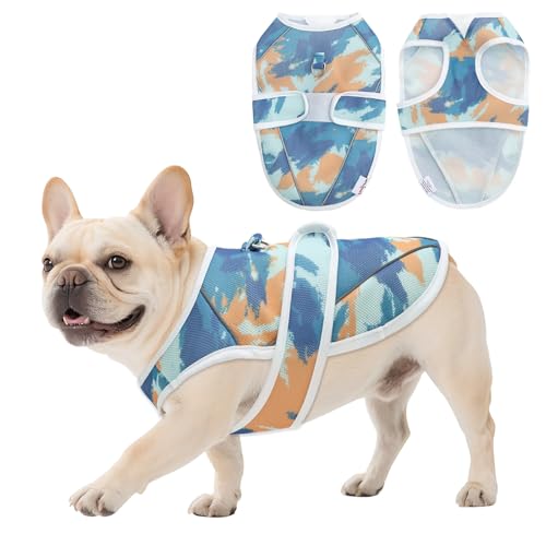 UNIPUP Dog Cooling Vest – Lightweight Pet Cooling Shirt 3D Breathable Mesh, Reflective Strips & UV Protection for Walking,...