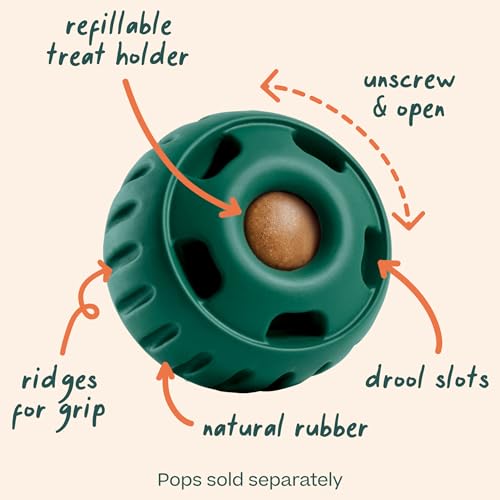 WOOF Pupsicle - Long-Lasting Interactive Dog Ball Toy to Keep Your Pup Busy and Distracted - Safe for Dogs - Low-Mess Desi...