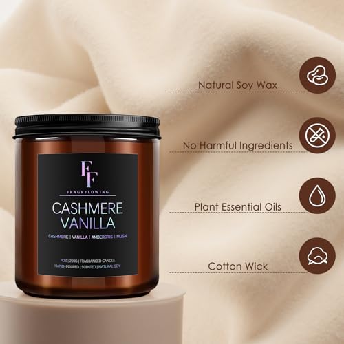 Scented Candles Set, Soy Wax Candles 8 Pack 56 Oz Aromatherapy Candles Gift Set for Women Men （Vanilla/Sandalwood/Amber/Ma...