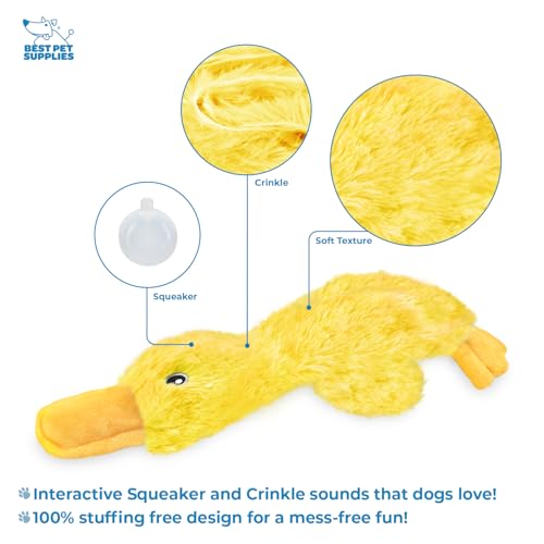 Best Pet Supplies Interactive Squeaky Dog Chew Toy, Ideal Dog Toys for Chewers, Small, Medium & Large Dogs, and Fetch Love...
